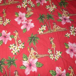 Dean Miller "Aloha Red" Twin Comforter #1